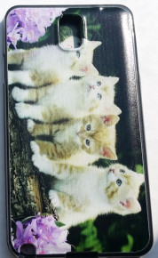 Силиконов гръб ТПУ за Samsung Galaxy Note 3 N9000 / Samsung Galaxy Note 3 N9005 котенца